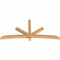 Ekena Millwork Alberta Smooth Timber Gable Bracket, Western Red Cedar, 84"W x 38"H x 3 1/2"D x 3 1/2"F, 11/12 Pitch GBW084X38X0404ALB00SWR - alternate 3